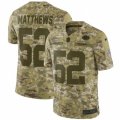 Mens Nike Green Bay Packers #52 Clay Matthews Limited Camo 2018 Salute to Service NFL Jersey
