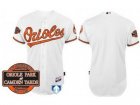 mlb Baltimore Orioles Blank white Cool Base[20th Anniversary Patch]