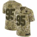 Mens Nike Carolina Panthers #95 Dontari Poe Limited Camo 2018 Salute to Service NFL Jersey