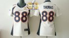 Women Nike Broncos #88 Demaryius Thomas White Super Bowl 50 Stitched Jersey