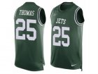 Nike New York Jets #25 Shamarko Thomas Limited Green Player Name & Number Tank Top NFL Jersey