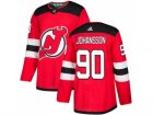 Men Adidas New Jersey Devils #90 Marcus Johansson Red Home Authentic Stitched NHL Jersey
