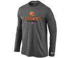 Nike Cleveland Browns Critical Victory Long Sleeve T-Shirt D.Grey