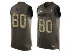 Mens Nike Denver Broncos #80 Jake Butt Limited Green Salute to Service Tank Top NFL Jersey
