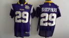 Minnesota Vikings #29 Sheppard Purple[50th patch]