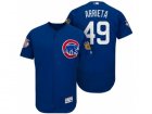 Mens Chicago Cubs #49 Jake Arrieta 2017 Spring Training Flex Base Authentic Collection Stitched Baseball Jersey