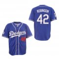 Dodgers #42 Jackie Robinson Royall New Design Jersey