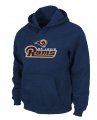 St. Louis Rams Authentic Logo Pullover Hoodie D.Blue