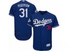 Los Angeles Dodgers #31 Joc Pederson Authentic Royal Blue Alternate 2017 World Series Bound Flex Base MLB Jersey