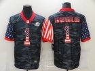 Nike Dolphins #1 Tua Tagovailoa Black Camo USA Flag Limited Jersey
