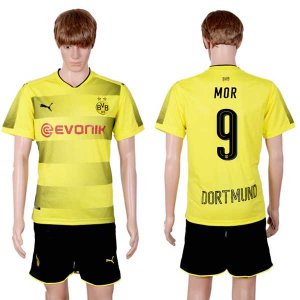 2017-18 Dortmund 9 MOR Home Soccer Jersey