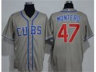 Chicago Cubs #47 Miguel Montero Grey New Cool Base Alternate Road Stitched MLB Jersey