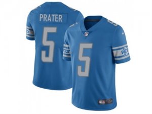 Nike Detroit Lions #5 Matt Prater Blue Team Color Mens Stitched NFL Limited Jersey
