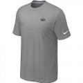 Nike Seattle Seahawks Super Bowl XLVIII Champions Trophy Collection Locker Room T-Shirt -L.Grey