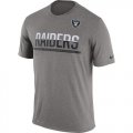 Mens Oakland Raiders Nike Practice Legend Performance T-Shirt Grey