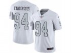 Mens Nike Oakland Raiders #94 Eddie Vanderdoes Limited White Rush NFL Jersey