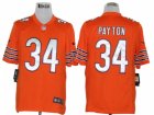 Nike NFL Chicago Bears #34 Walter Payton Orange Game Jerseys