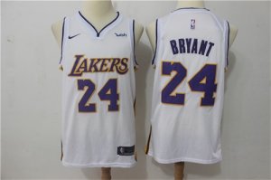 Lakers #24 Kobe Bryant White Nike Swingman Jersey
