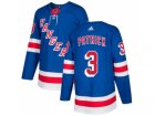 Men Adidas New York Rangers #3 James Patrick Royal Blue Home Authentic Stitched NHL Jersey