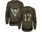 Adidas Pittsburgh Penguins #17 Bryan Rust Green Salute to Service Stitched NHL Jersey