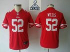 2013 Super Bowl XLVII Youth NEW San Francisco 49ers 52 Willis Red Youth NEW nfl Jerseys