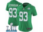 Women Nike Philadelphia Eagles #93 Timmy Jernigan Limited Green Rush Vapor Untouchable Super Bowl LII NFL Jersey