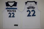 Timberwolves #22 Andrew Wiggins White Nike Jersey