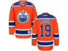 Mens Reebok Edmonton Oilers #19 Patrick Maroon Authentic Orange Third NHL Jersey