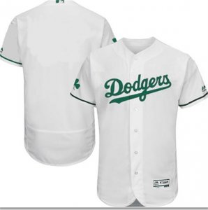 2016 Men Los Angeles Dodgers White Celtic Flexbase Authentic Collection Custom Jersey