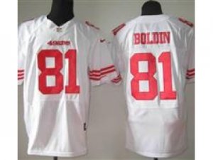 Nike NFL San Francisco 49ers #81 Anquan Boldin White Jerseys(Elite)