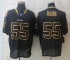 Nike Minnesota Vikings #55 Barr black Jerseys(Elite Lights Out)