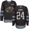 Minnesota Wild #24 Matt Dumba Black 1917-2017 100th Anniversary Stitched NHL Jersey