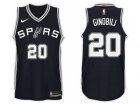 Nike NBA San Antonio Spurs #20 Manu Ginobili Jersey 2017-18 New Season Black Jersey