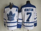 NHL Toronto Maple Leafs #7 Horton white Throwback Fel Visking Shoulder Stitched jerseys