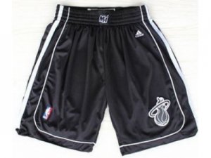 NBA Miami Heat Black With White Shadow (Revolution 30) Shorts
