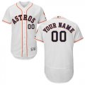Houston Astros White Mens Flexbase Customized Jersey