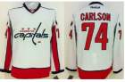 Capitals #74 John Carlson White Stitched NHL Jersey