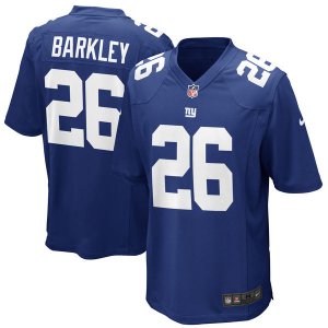 Nike Giants #26 Saquon Barkley Royal 2018 NFL Draft Pick Elite Jersey