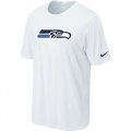Nike Seattle Seahawks Sideline Legend Authentic Logo Dri-FIT T-Shirt White