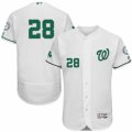 Mens Majestic Washington Nationals #28 Jayson Werth White Celtic Flexbase Authentic Collection MLB Jersey