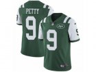 Mens Nike New York Jets #9 Bryce Petty Vapor Untouchable Limited Green Team Color NFL Jersey