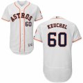 Men's Majestic Houston Astros #60 Dallas Keuchel White Flexbase Authentic Collection MLB Jersey