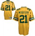 nfl green bay packers #21 woodson yellow