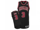Chicago Bulls #3 Dwyane Wade Black Stitched NBA Jersey