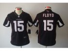 Nike Women NFL Arizona Cardinals #15 Floyd Black Jerseys