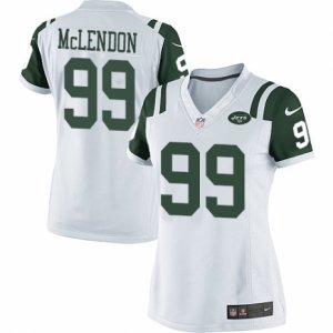 Women\'s Nike New York Jets #99 Steve McLendon Limited White NFL Jersey