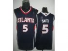 NBA Atlanta Hawks #5 Josh Smith Blue Jerseys(Revolution 30)