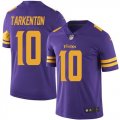 Nike Vikings #10 Fran Tarkenton Purple Color Rush Limited Jersey
