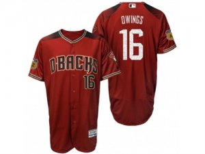 Mens Arizona Diamondbacks #16 Chris Owings 2017 Spring Training Flex Base Authentic Collection Stitched Baseball Jersey