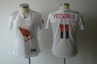 Women nfl Arizona Cardinals #11 Fitzgerald white[2011 fem fan]